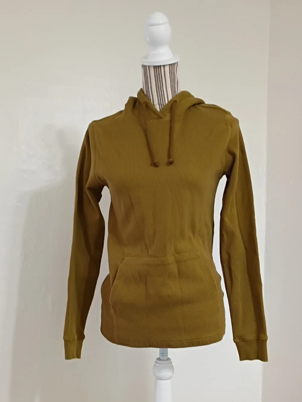 The North Face Waffle Knit Hoodie in Moss Men's Size S